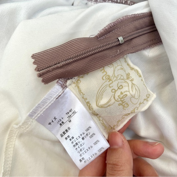 CUTE Mon lily mauve lolita tulle dress w ruffle trim and bow - Picture 9 of 9